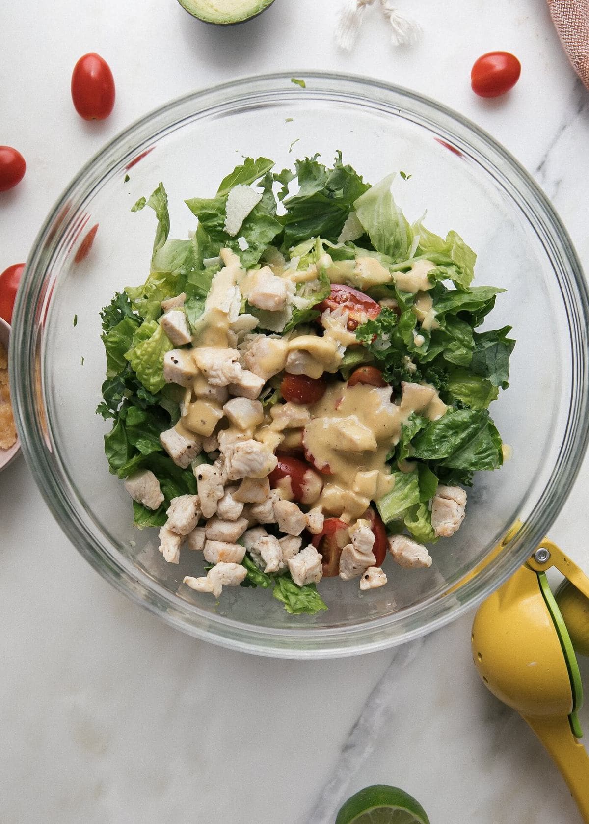 Copycat SweetGreen Kale Caesar Salad - A Cozy Kitchen