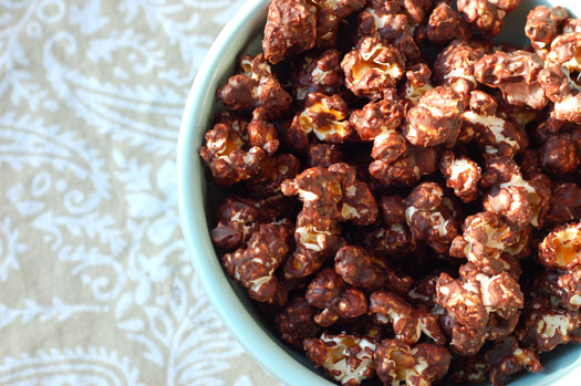 chocolate popcorn with sea salt