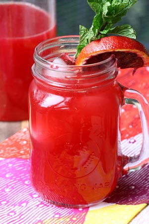 blood orange lemonade