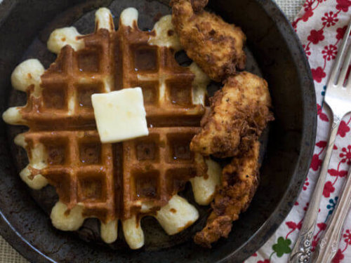 Classic Chicken And Waffles With Maple Syrup A Cozy Kitchen