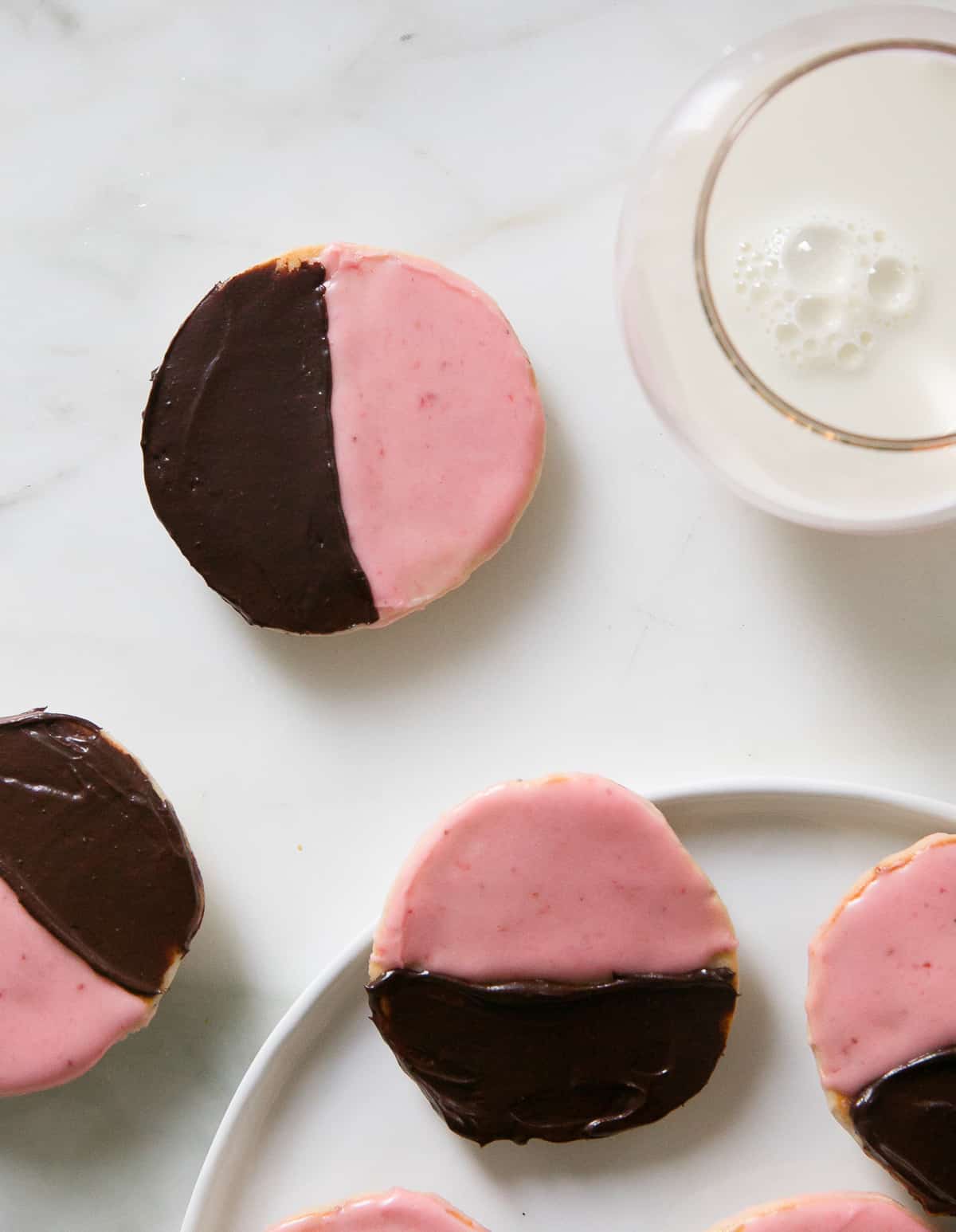 Pink and Black Cookies