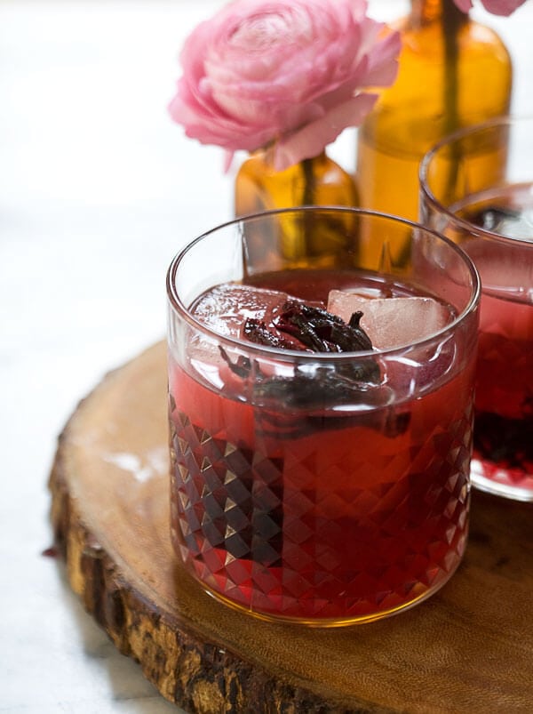 hibiscus flower tea (agua de jamaica)