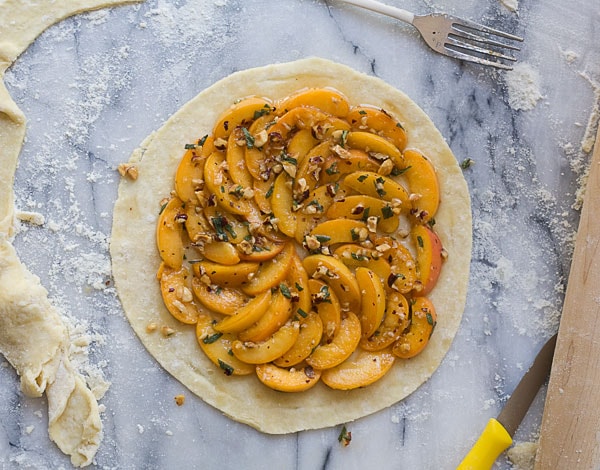 Apricot, Sage and Hazelnut Galette (with a lattice top!)