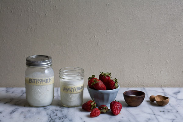 Buttermilk and Strawberry Panna Cotta Dessert