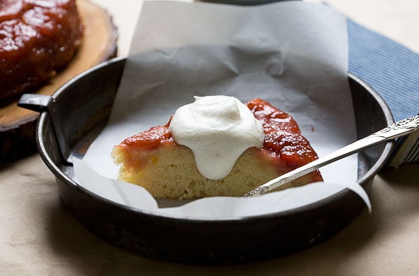 Sour Plus Brown Butter Upside Down Cake // A Cozy Kitchen