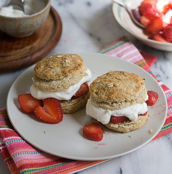 Oat Brown Sugar Strawberry Shortcake