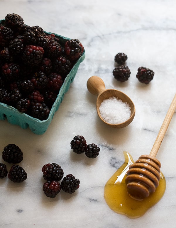 Rye Waffles with Blackberry Compote // www.acozykitchen.com