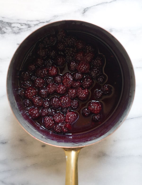 Rye Waffles with Blackberry Compote // www.acozykitchen.com