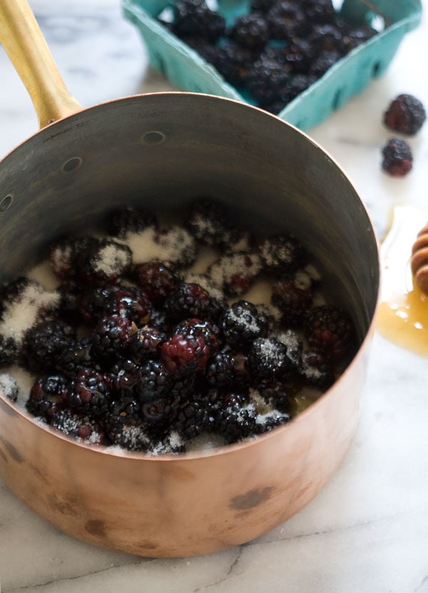 Rye Waffles with Blackberry Compote // www.acozykitchen.com