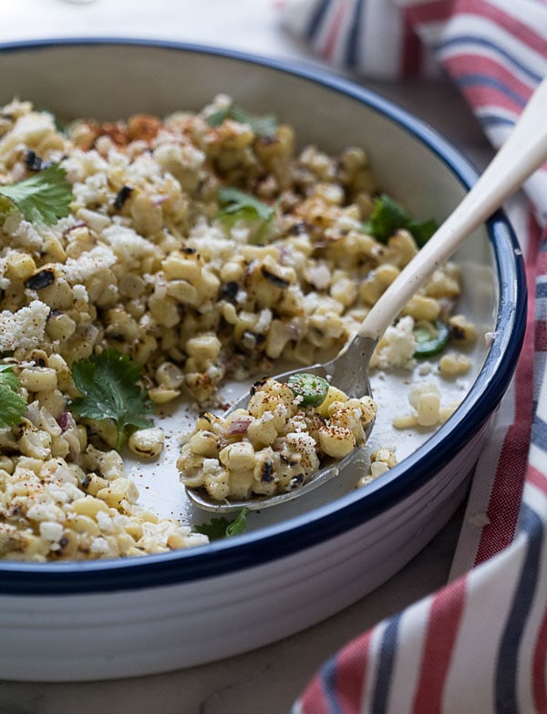 Elote Salad // A Cozy Kitchen