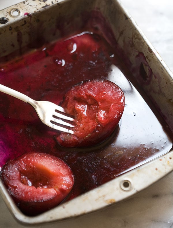 Roasted Plum Ice Cream // www.acozykitchen.com
