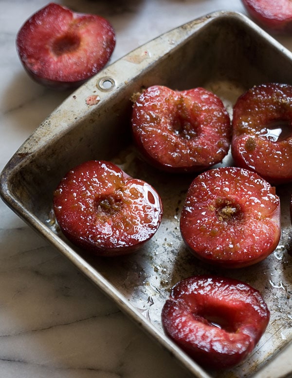 Roasted Plum Ice Cream // www.acozykitchen.com