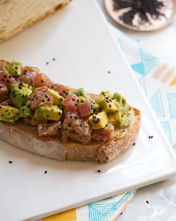 Ahi Tuna Avocado Toast