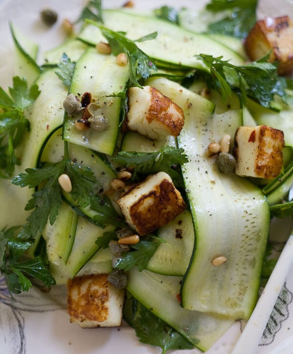 Zucchini Ribbon Salad // www.acozykitchen.com