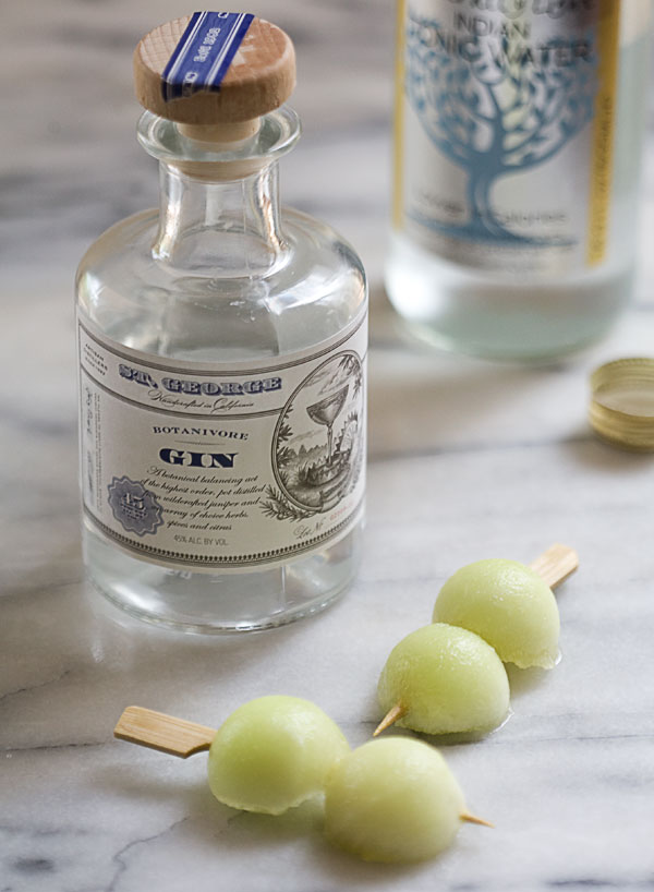 Melon Gin and Tonic // www.acozykitchen.com
