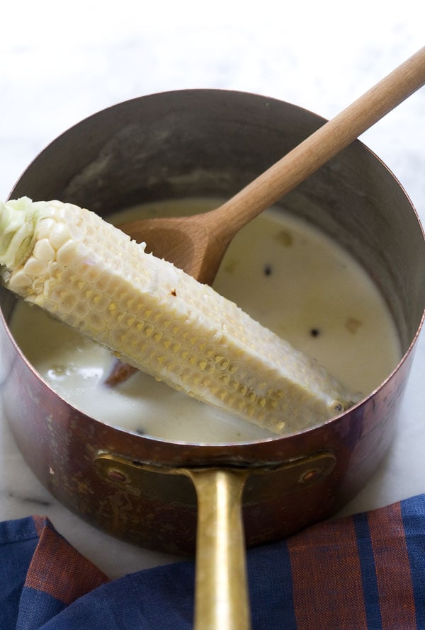 Creamy Corn Pasta with Clams // www.acozykitchen.com