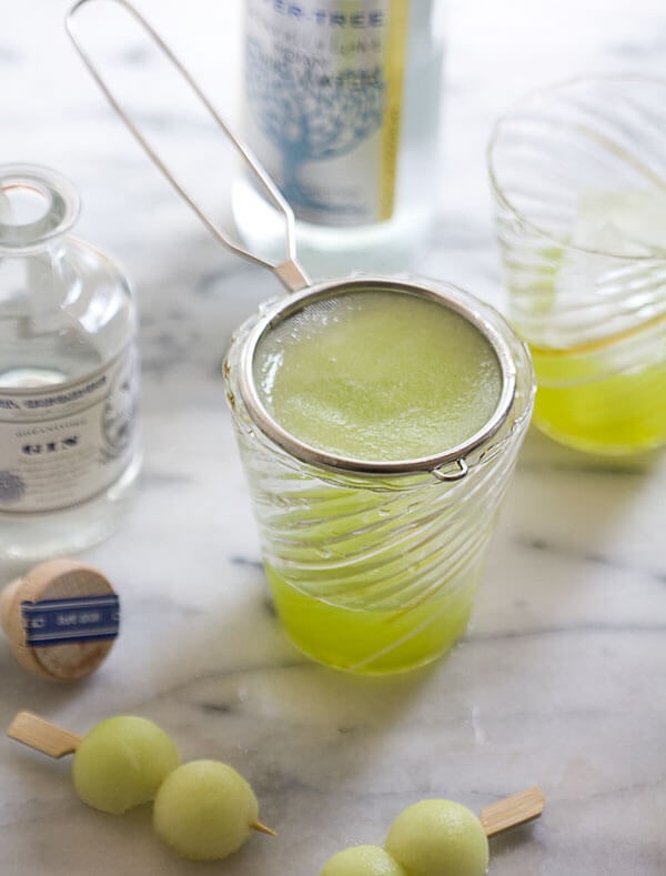 Melon Gin and Tonic // www.acozykitchen.com