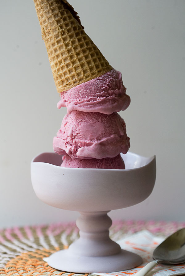 Roasted Plum Ice Cream // www.acozykitchen.com