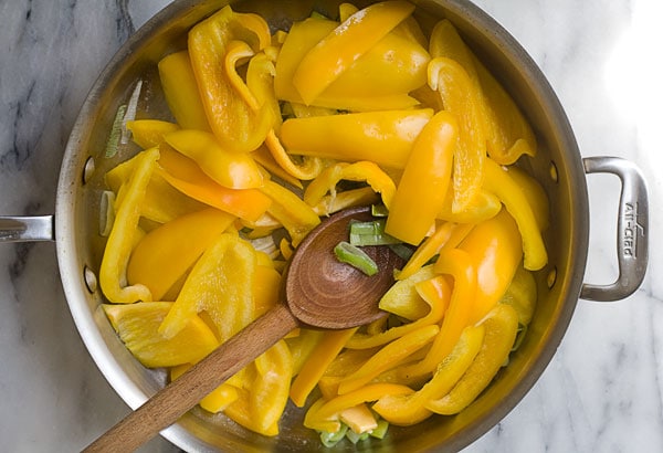 Yellow Pepper Soup with Chervil Oil // www.acozykitchen.com