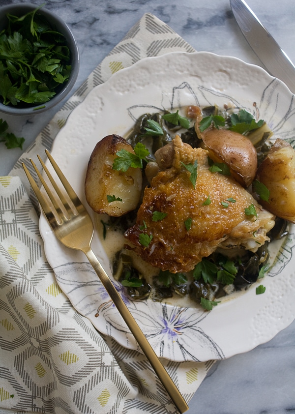 Cream Braised Chicken // www.acozykitchen.com