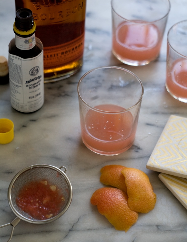 Grapefruit Old Fashioned // www.acozykitchen.com