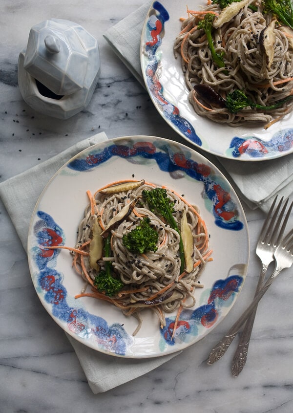 Spicy-Tahini Soba Noodles // www.acozykitchen.com