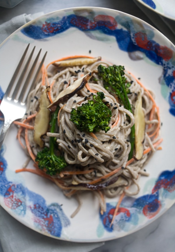 Spicy-Tahini Soba Noodles // www.acozykitchen.com