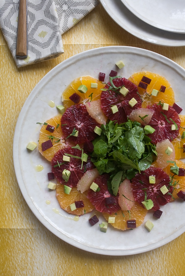 Winter Citrus Watercress Salad with Avocado and Beets // www.acozykitchen.com