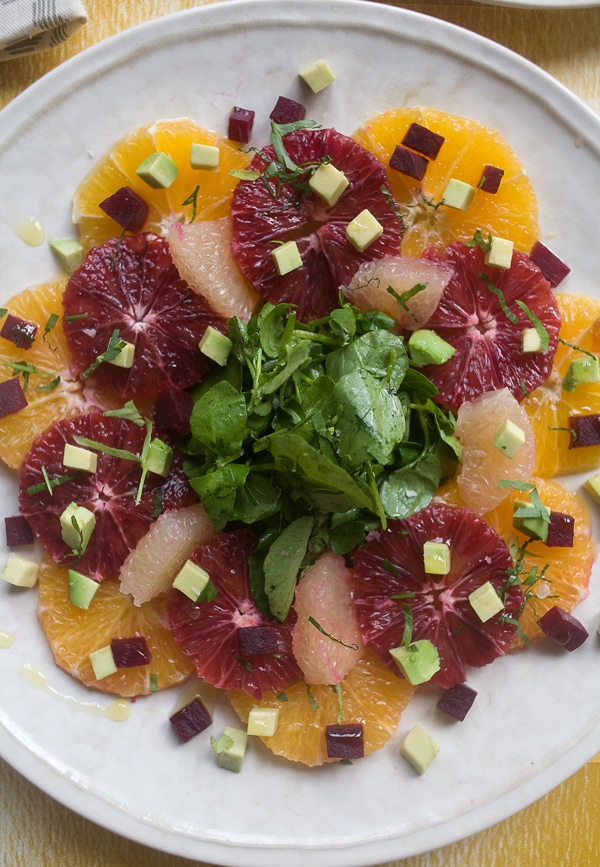 Winter Citrus Watercress Salad with Avocado and Beets // www.acozykitchen.com