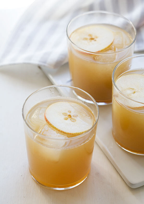 Pear and Ginger-Sage Cocktail // www.acozykitchen.com