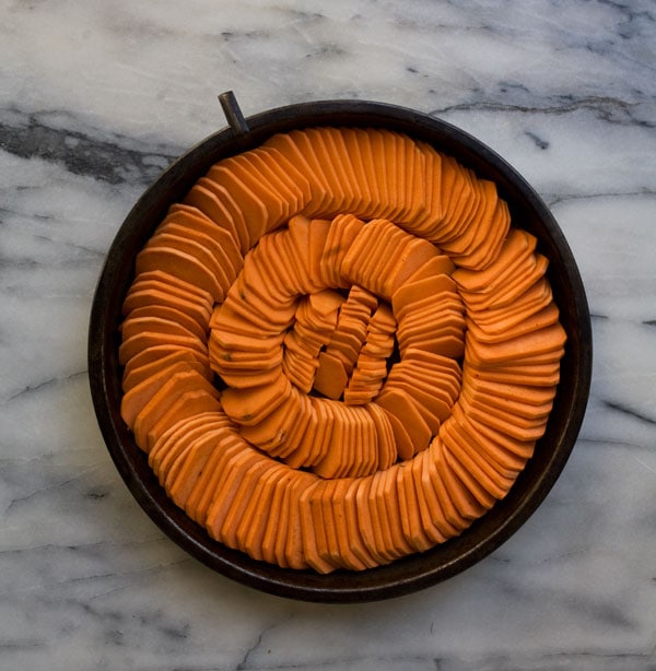 Sweet Potato Gratin with Chantrelles and Comte // www.acozykitchen.com