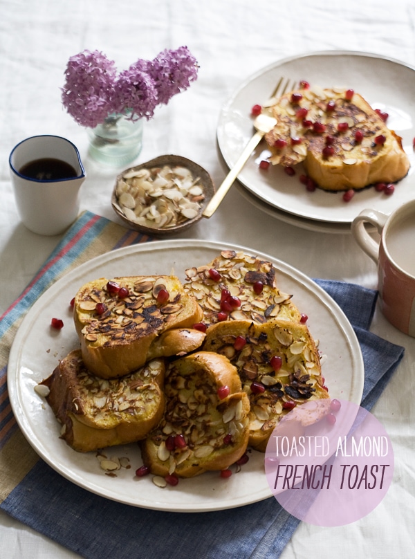 Toasted Almond French Toast // www.acozykitchen.com