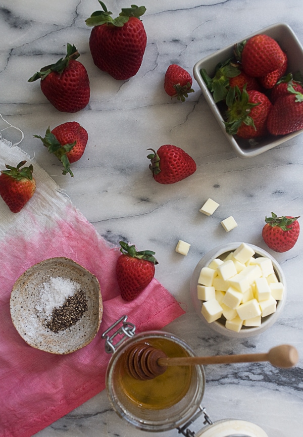 Black Pepper Strawberry Butter // www.acozykitchen.com