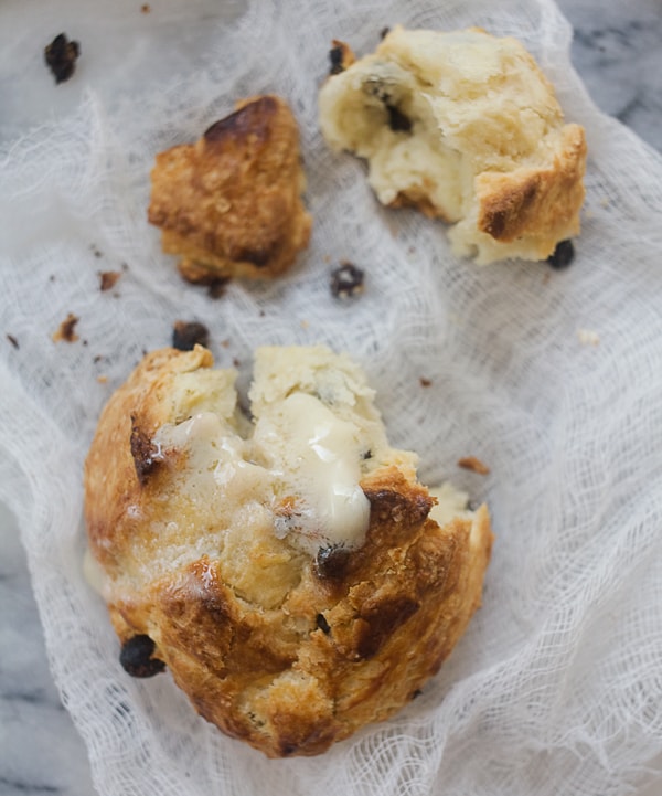 Irish Soda Bread Scones with Salty Whiskey Butter // www.acozykitchen.com