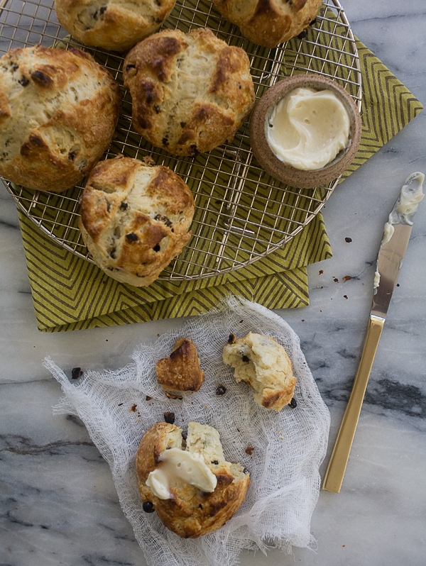 Irish Soda Bread Scones with Salty Whiskey Butter // www.acozykitchen.com