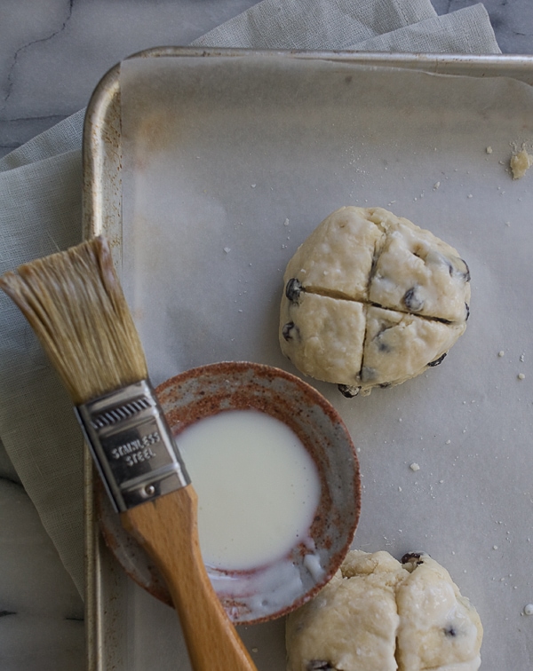 Irish Soda Bread Scones with Salty Whiskey Butter // www.acozykitchen.com