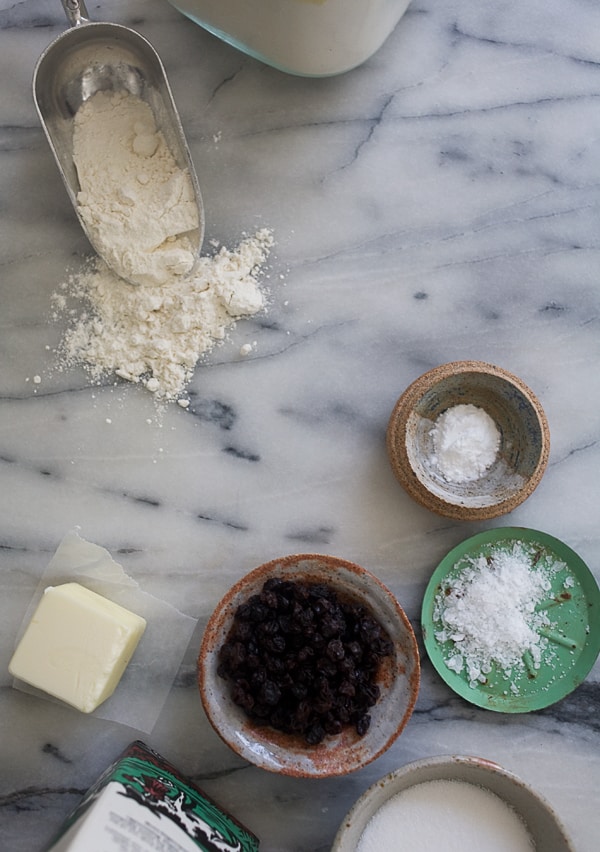 Irish Soda Bread Scones with Salty Whiskey Butter // www.acozykitchen.com