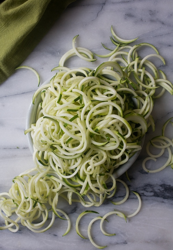 Zucchini Noodles and Turkey Meatballs // www.acozykitchen.com