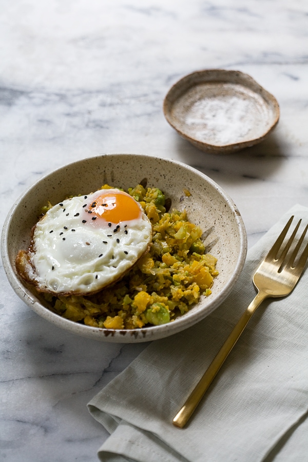 Ginger Fried Cauliflower Rice // www.acozykitchen.com