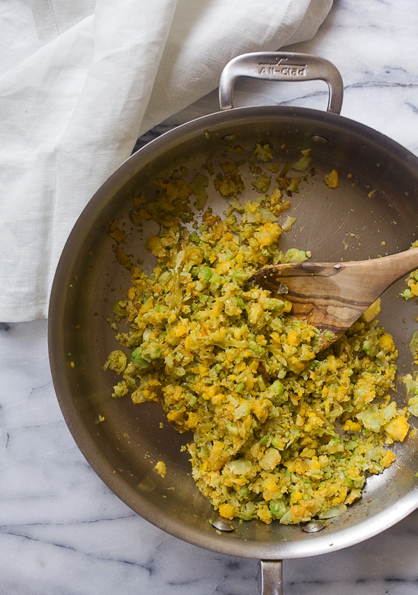 Ginger Fried Cauliflower Rice // www.acozykitchen.com