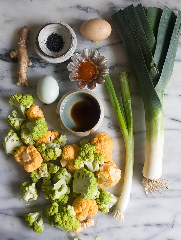 Ginger Fried Cauliflower Rice // www.acozykitchen.com