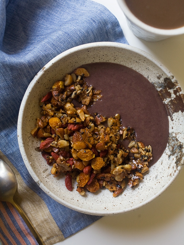 Nutty, Seeded, Grain-Free Granola | www.acozykitchen.com