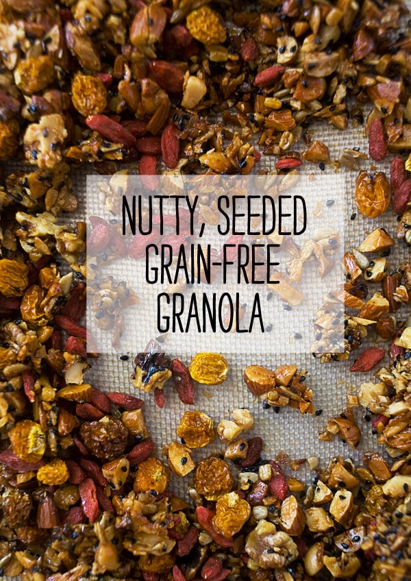 nutty, seeded, grain-free granola