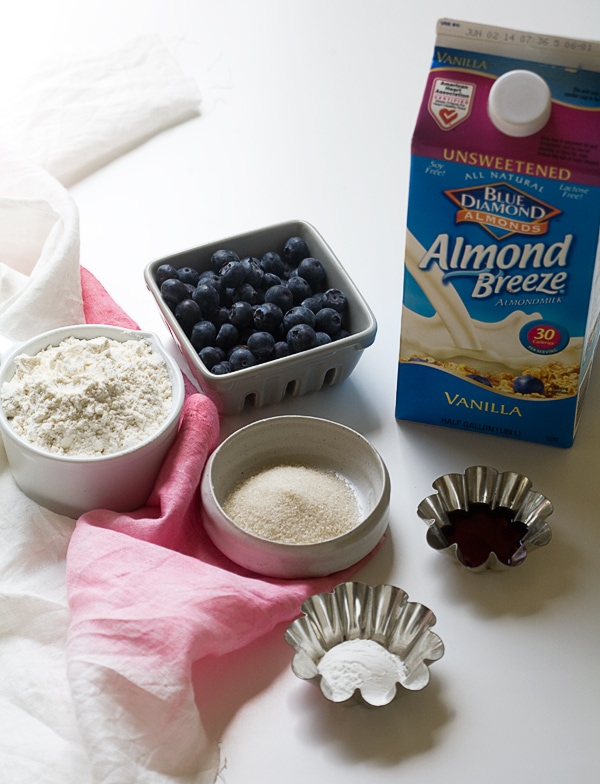 Vegan Almond Blueberry Pancakes | www.acozykitchen.com