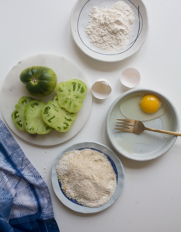 Fried Green Tomato Grilled Cheese // www.acozykitchen.com