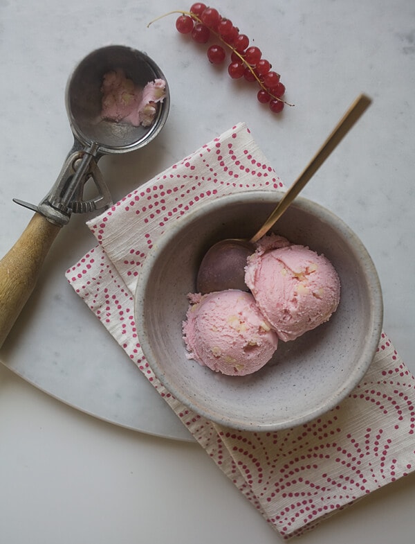 Currant White Chocolate Ice Cream | www.acozykitchen.com