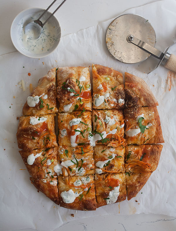 Buffalo Chicken Pizza | www.acozykitchen.com