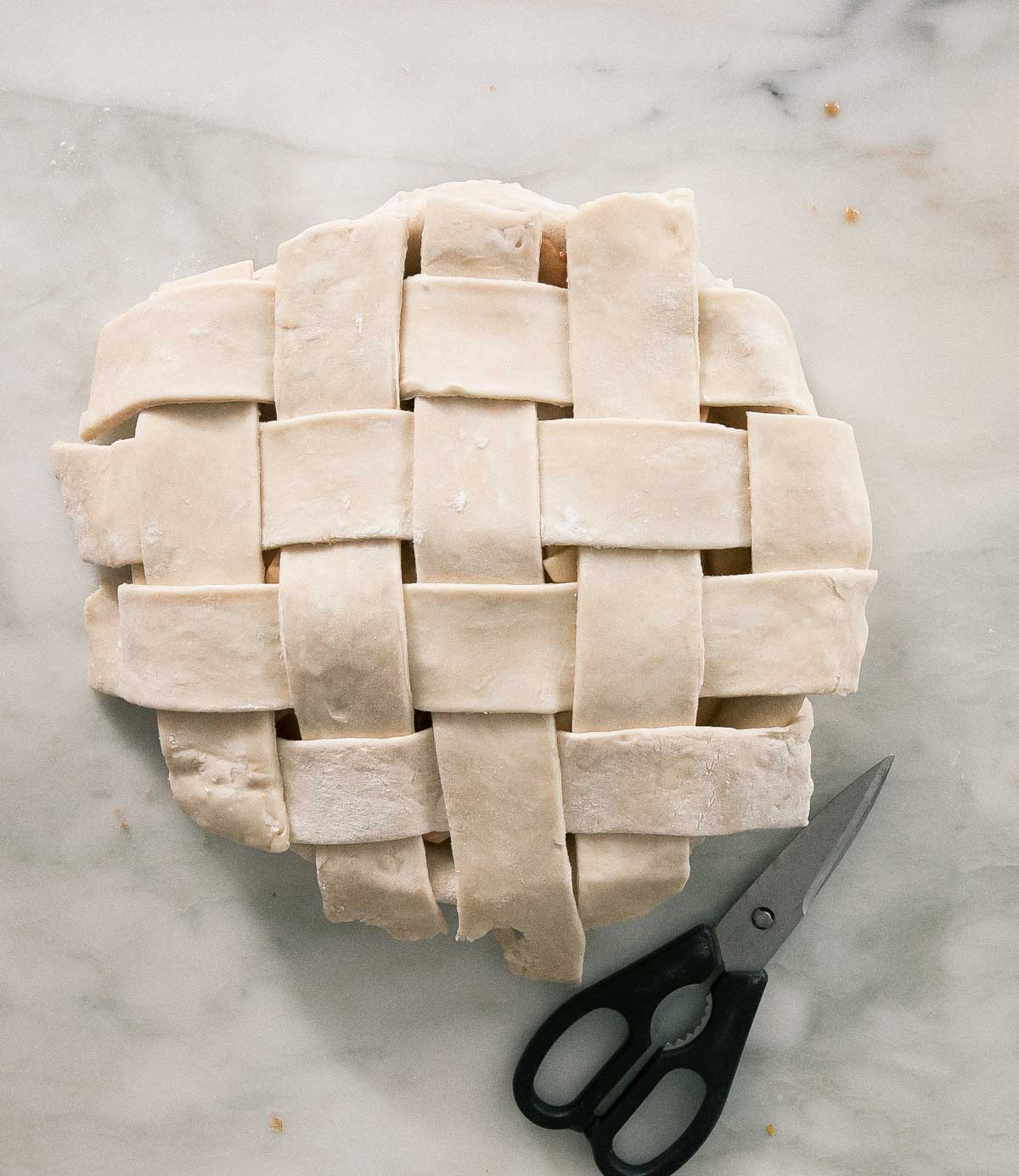 Lattice topping. 