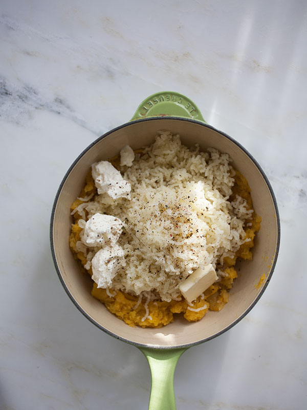 Twice-Baked Acorn Squash topped w/Maple Butter and Pecans | www.acozykitchen.com