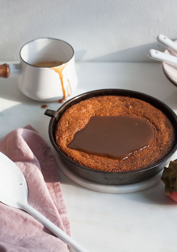 Sticky Salty Toffee Persimmon Pudding | www.acozykitchen.com